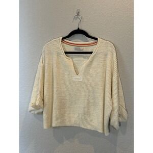Zenana Women Knit Sweater Cream S/M
